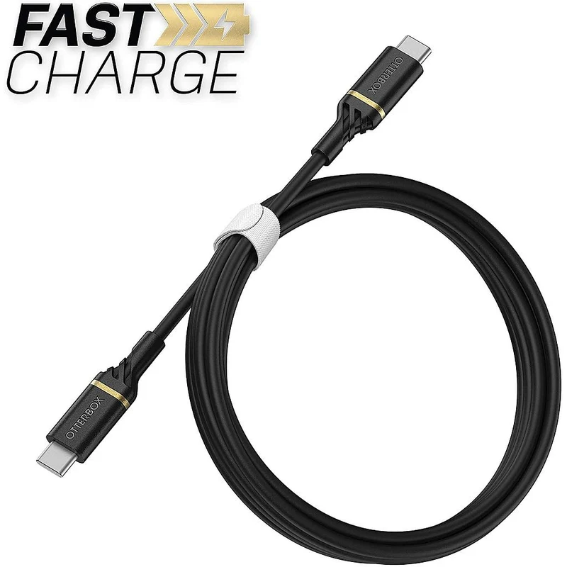 Otterbox Usb-C To Usb-C Fast Charge Cable - Standard 1 Meter - Matte Black