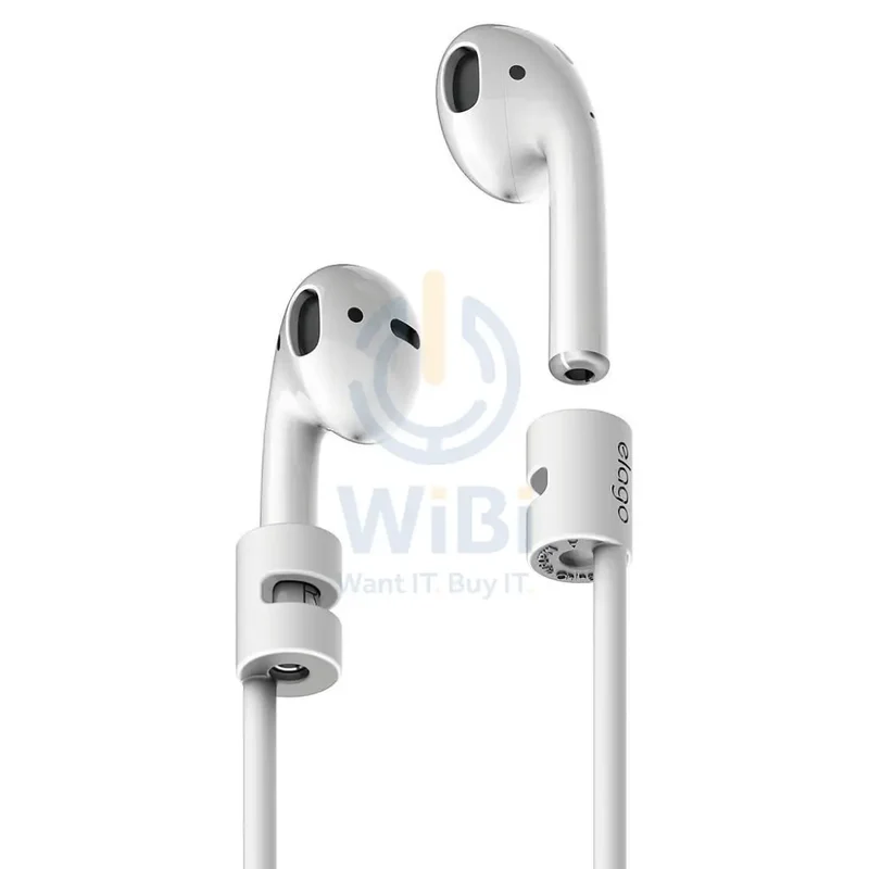 Elago AirPods Pro Strap - Apple Airpods 1 & 2 / White - (Warehouse Packed)