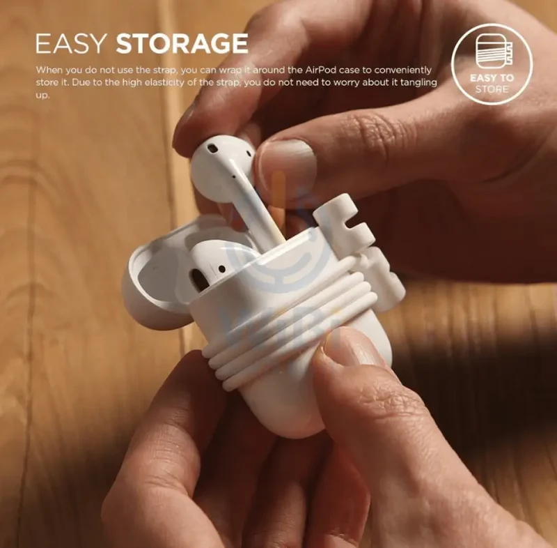 Elago AirPods Pro Strap - Apple Airpods 1 & 2 / White - (Warehouse Packed)