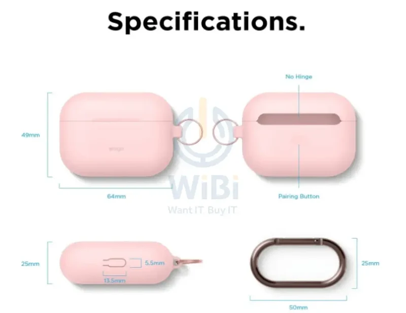 Elago AirPods Pro Original Hang Case - Lovely pink - (Warehouse Packed)