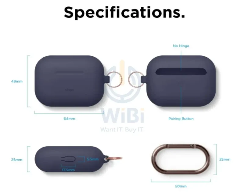 Elago AirPods Pro Original Hang Case - Jean Indigo - (Warehouse Packed)