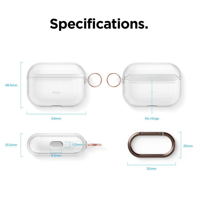 Elago Clear Case - Apple AirPods Pro / Clear - (Warehouse Packed)