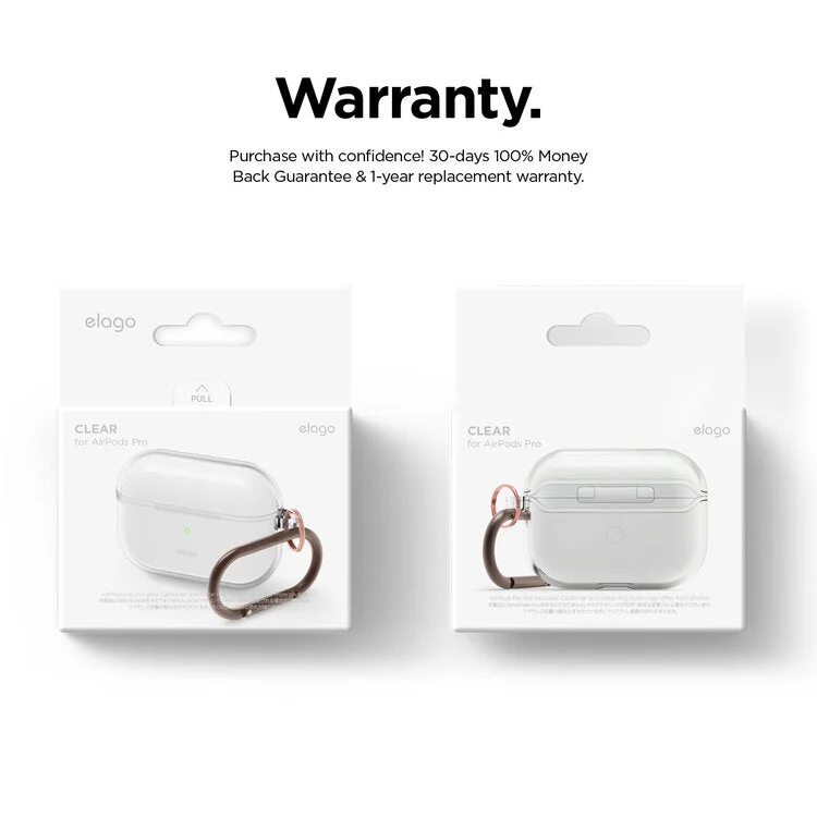 Elago Clear Case - Apple AirPods Pro / Clear - (Warehouse Packed)