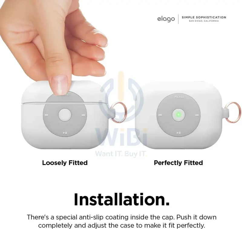 Elago AirPods Pro AW6 Hang Case (iPod) - White - (Warehouse Packed)