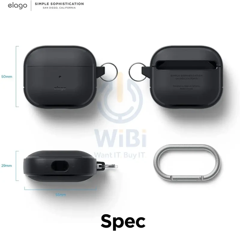 Elago Apple Airpods 3 EDC Case - Black - (Warehouse Packed)