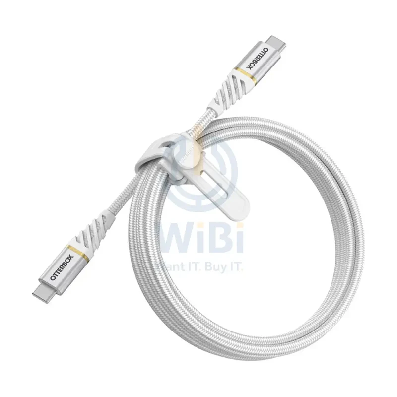 OtterBox Premium USB-C To USB-C Fast Charge Cable - USB-C / USB-C / 3 Meters / White - (Warehouse Packed)