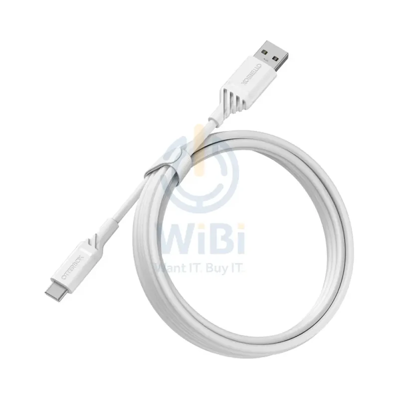 OtterBox Standard USB-A To USB-C Cable - USB-A / USB-C / 2 Meters / White - (Warehouse Packed)