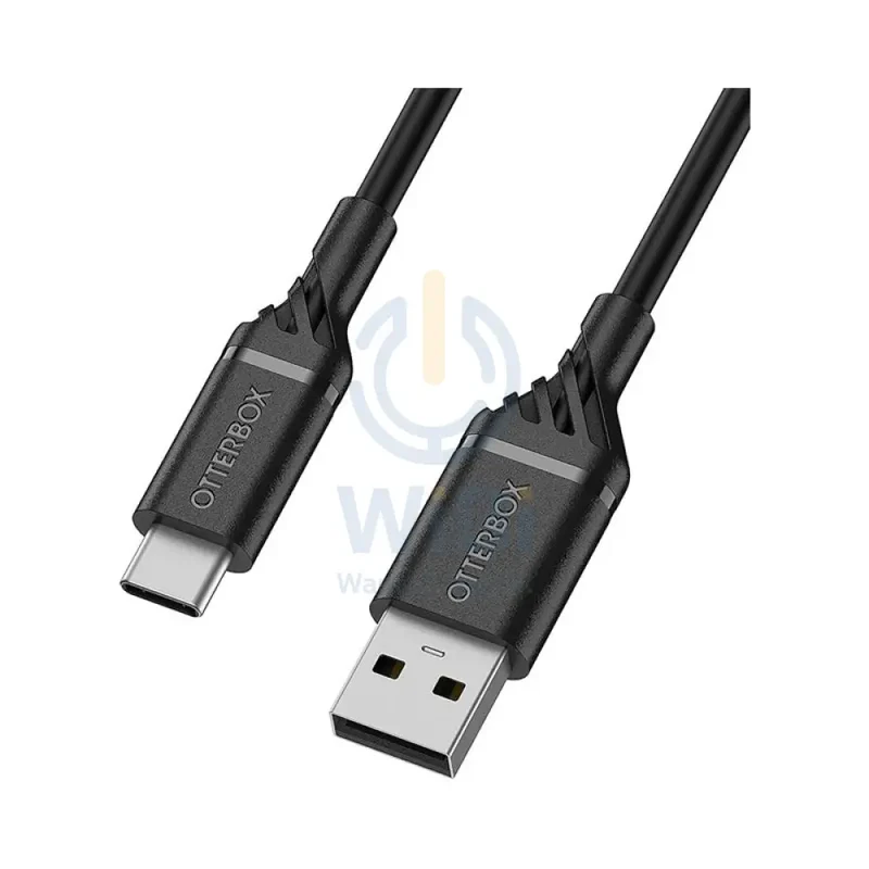 OtterBox Standard USB-A To USB-C Cable - USB-A / USB-C / 2 Meters / Black - (Warehouse Packed)