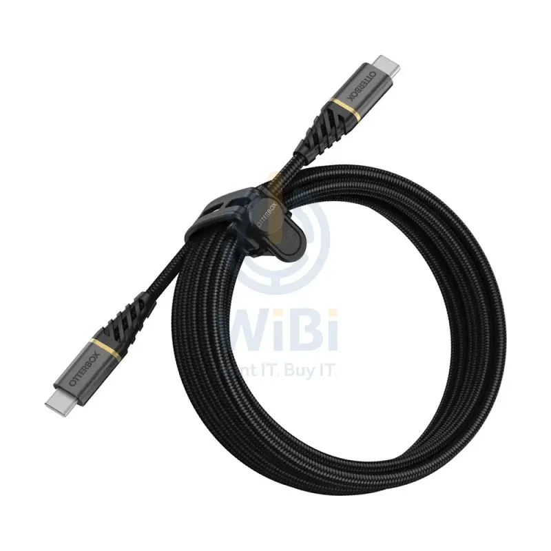 OtterBox Premium USB-C To USB-C Fast Charge Cable - USB-C / USB-C / 3 Meters / Black - (Warehouse Packed)