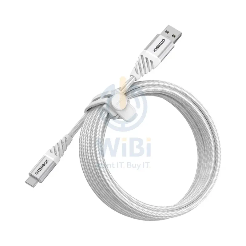 OtterBox Premium USB-C To USB-A Cable - USB-C / USB-A / 3 Meters / White - (Warehouse Packed)