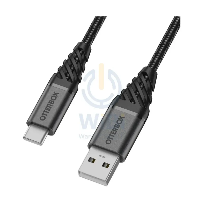 OtterBox Premium USB-C To USB-A Cable - USB-C / USB-A / 1 Meter / Black - (Warehouse Packed)