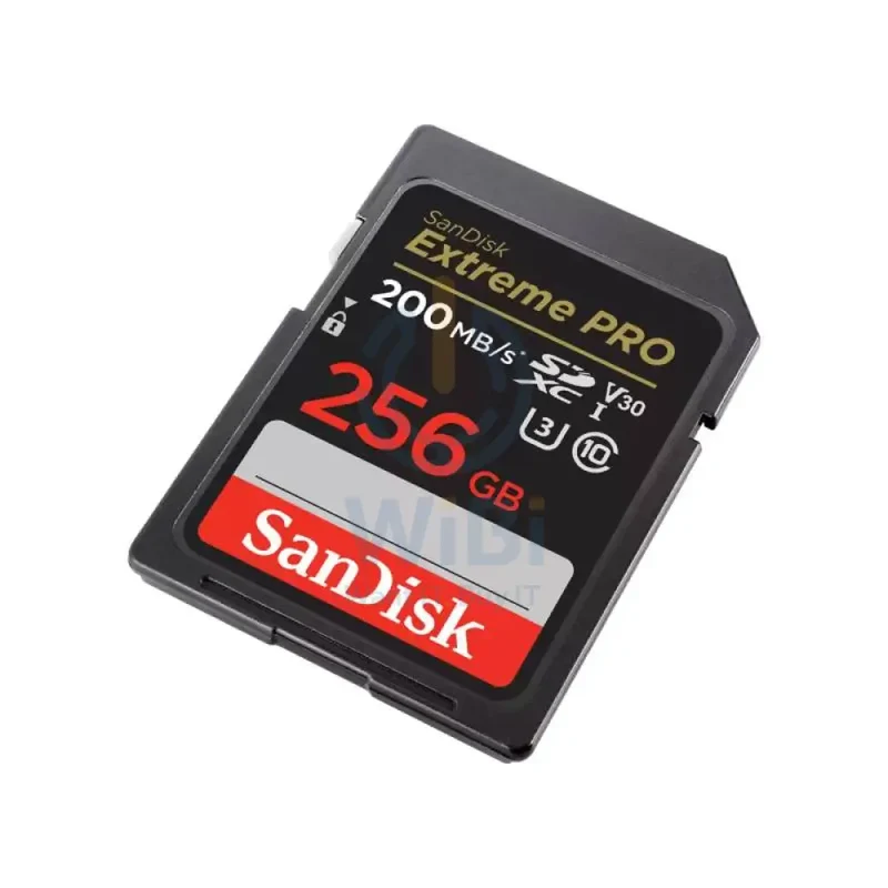 SanDisk Extreme Pro SD Card - 256GB / Up to 200MB/s