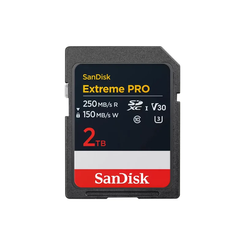بطاقة ذاكرة سانديسك إكستريم برو SD - 2 تيرابايت / حتى 250 ميجابايت/ثانية