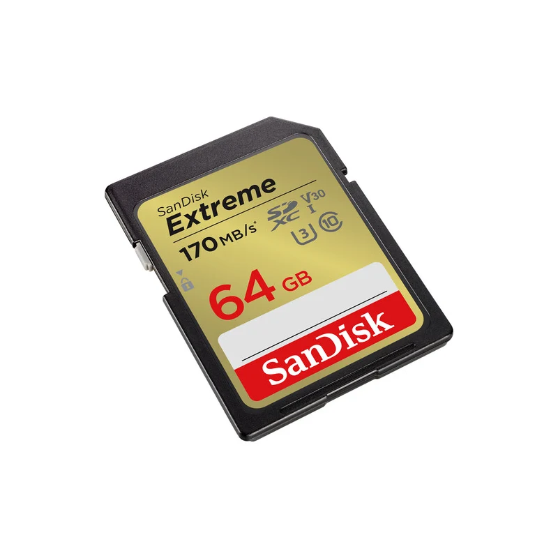 SanDisk Extreme SD UHS-I Card - 64GB / Up to 170MB/s