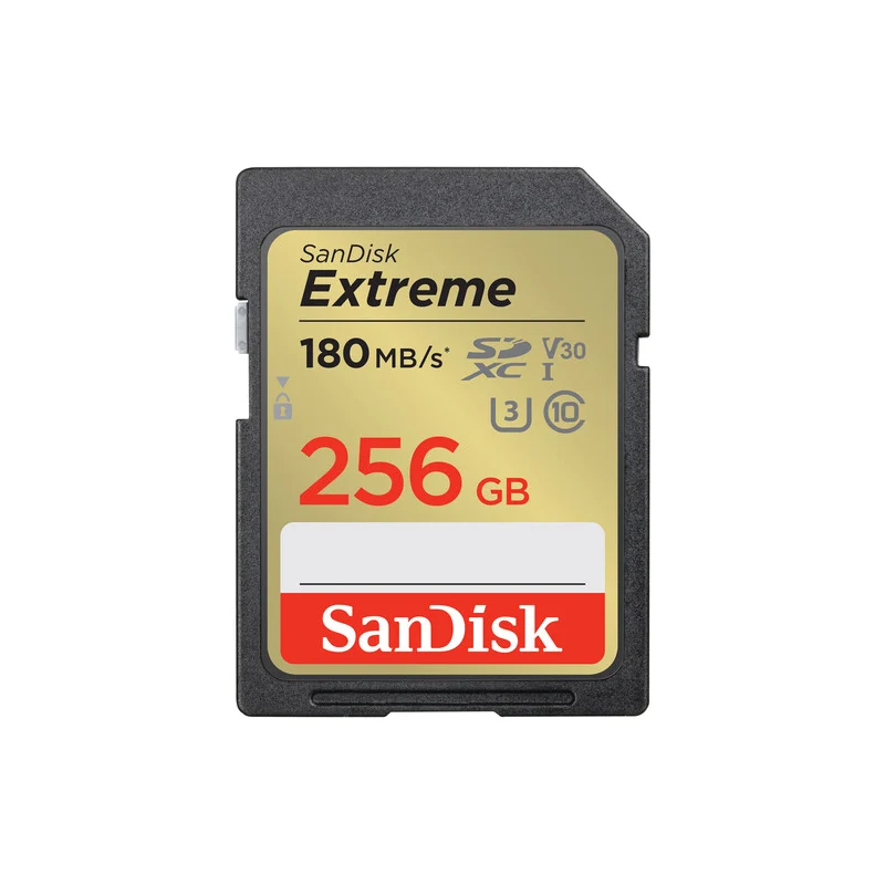 SanDisk Extreme SD UHS-I Card - 256GB / Up to 180MB/s