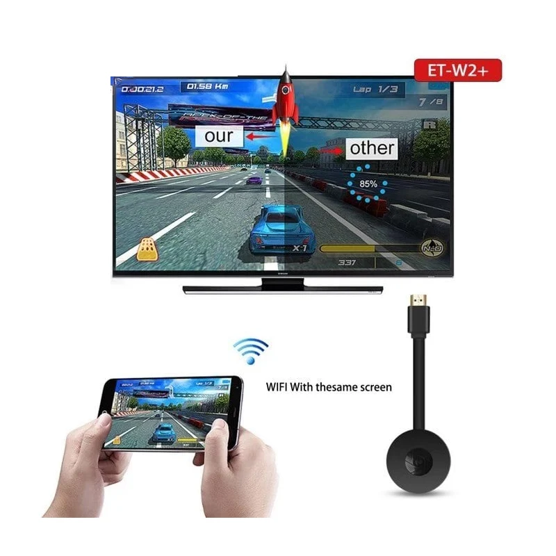 Earldom W2+ Wireless TV Dongle - Black