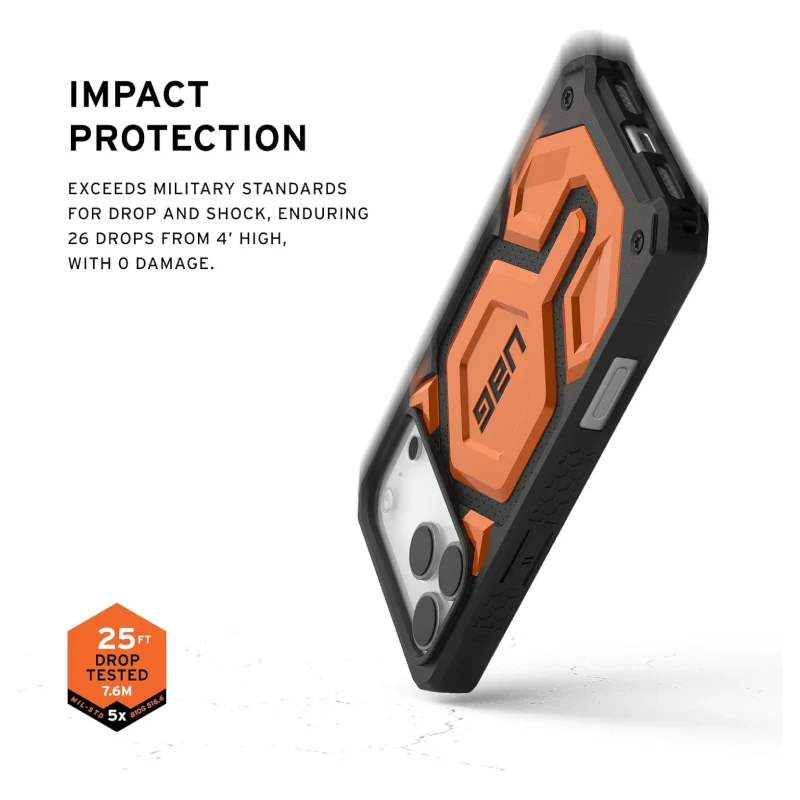 UAG Monarch Pro Magsafe Case For Apple iPhone 18 Pro / Apple iPhone 17 Pro - Orange