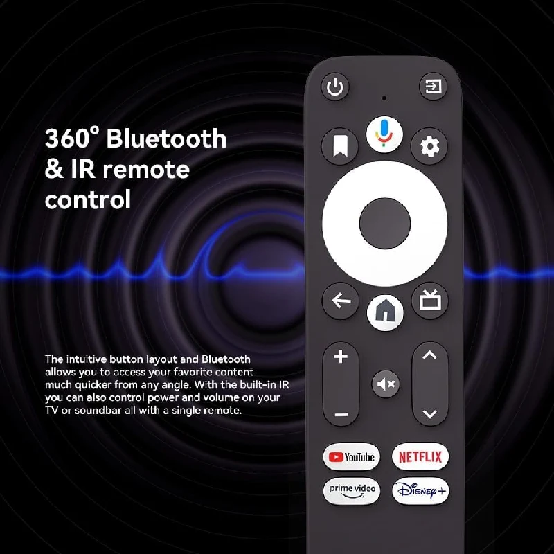 عصا تلفزيون أندرويد من دي كولور – دقة 4K / HDMI / يو إس بي-C / واي فاي / بلوتوث / أسود