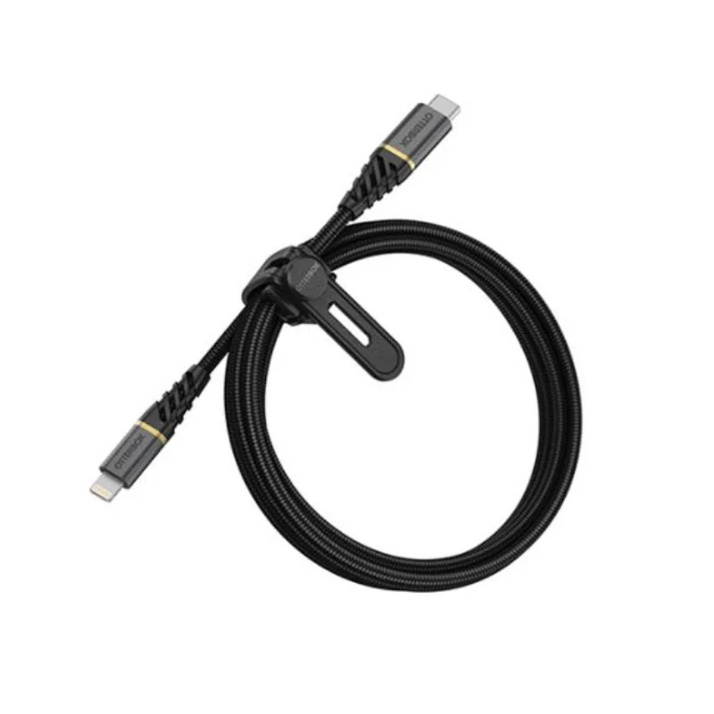 OtterBox Lightning to USB-C Fast Charge Cable - Standard 1 Meter - Matte Black - (Warehouse Packed)