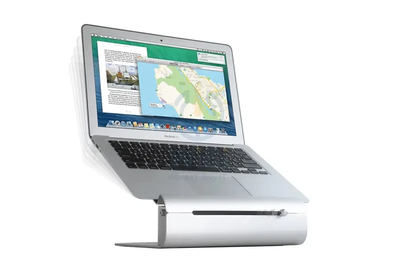 Rain Design iLevel2 Adjustable Height Laptop Stand - Silver (Warehouse Packed)