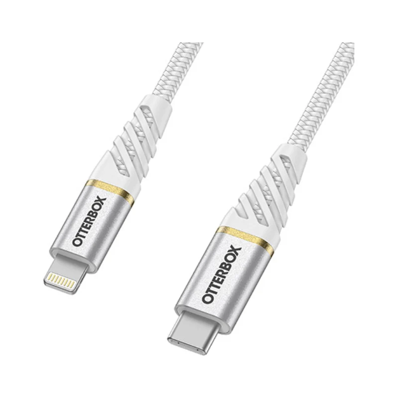 OtterBox Lightning to USB-C Fast Charge Cable - Premium 2 Meter - White