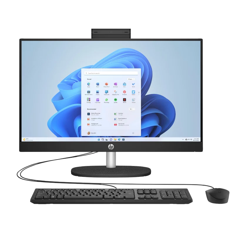 HP 27-CR1006NE AIO PC - Ultra 7 155U / 16GB / 512GB (NVME M.2 SSD) / 27" FHD Multi-Touch / Win 11 Pro / Jet Black / 1YW - Desktop