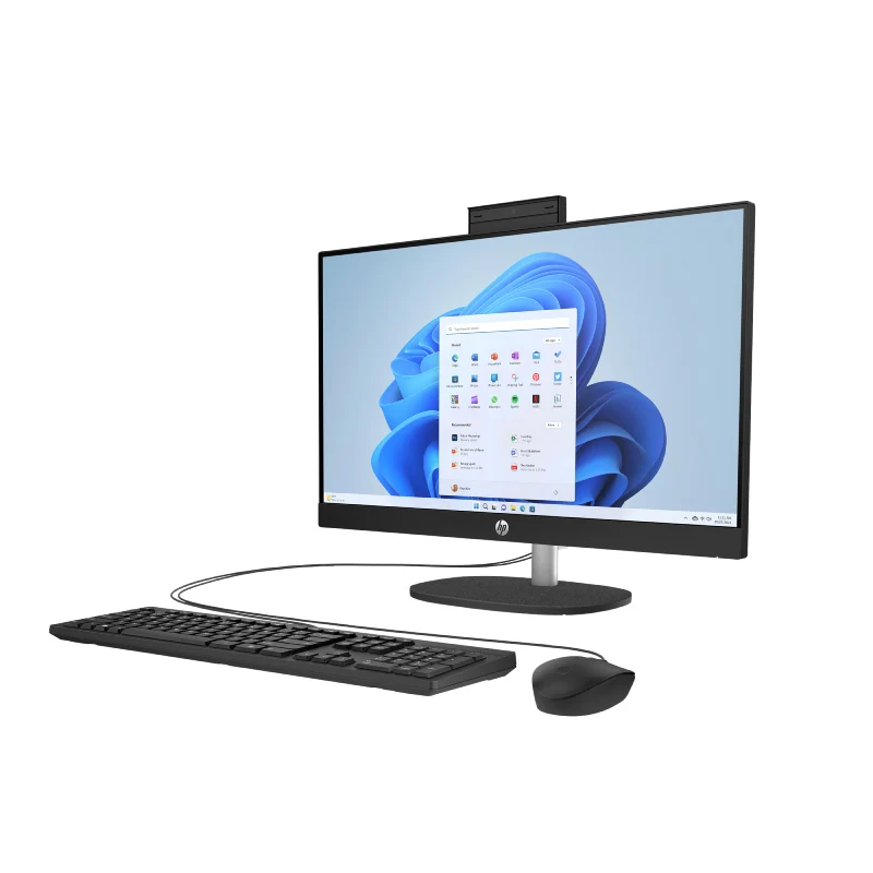HP 24-CR1008NE AIO PC - Ultra 7 155U / 16GB / 512GB (NVME M.2 SSD) / 23.8" FHD Non-Touch / DOS (Without OS) / Jack Black / 1YW - Desktop