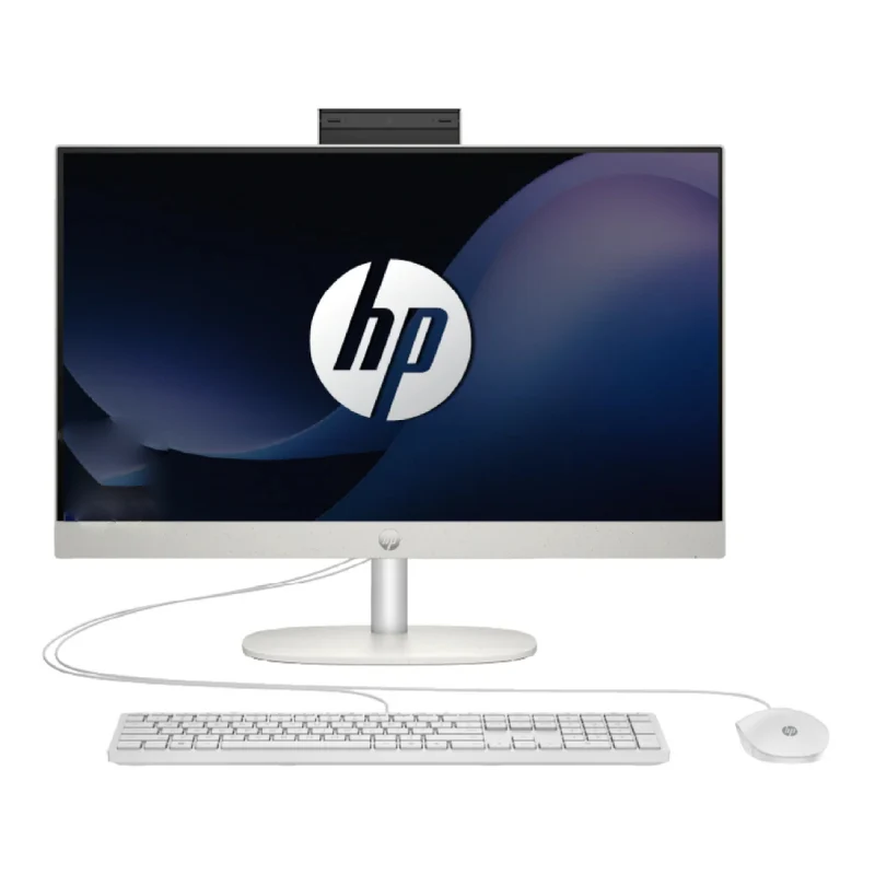 HP 24-CR1006NE AIO PC - Ultra 5 125U / 16GB / 512GB (NVME M.2 SSD) / 23.8" FHD Non-Touch / DOS (Without OS) / Shell White / 1YW - Desktop