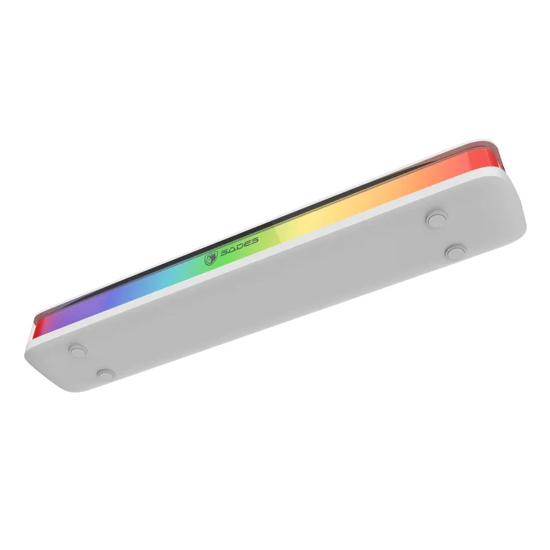 مكبر صوت مكتبي ساوند بار مدمج ساديس بوسيفولت SA-SP01-B - 100 واط / بلوتوث / RGB / أبيض
