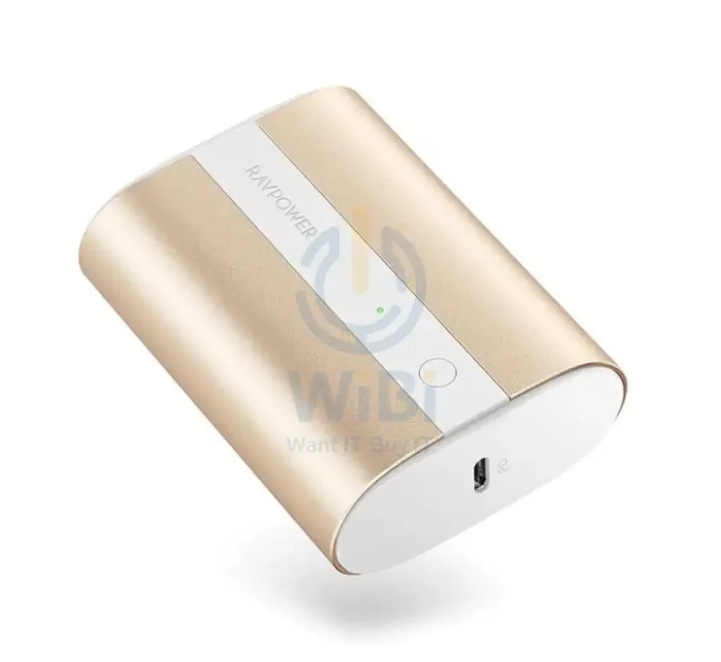 RAVPower RP-PB197 10000mAh PD+QC 2-Port 18W Power Bank - Gold