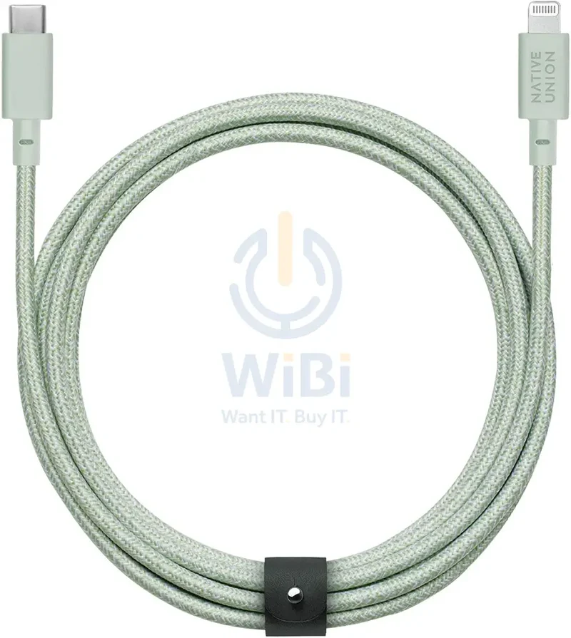 Native Union Belt Cable XL USB-C to Lightning 3M - Sage