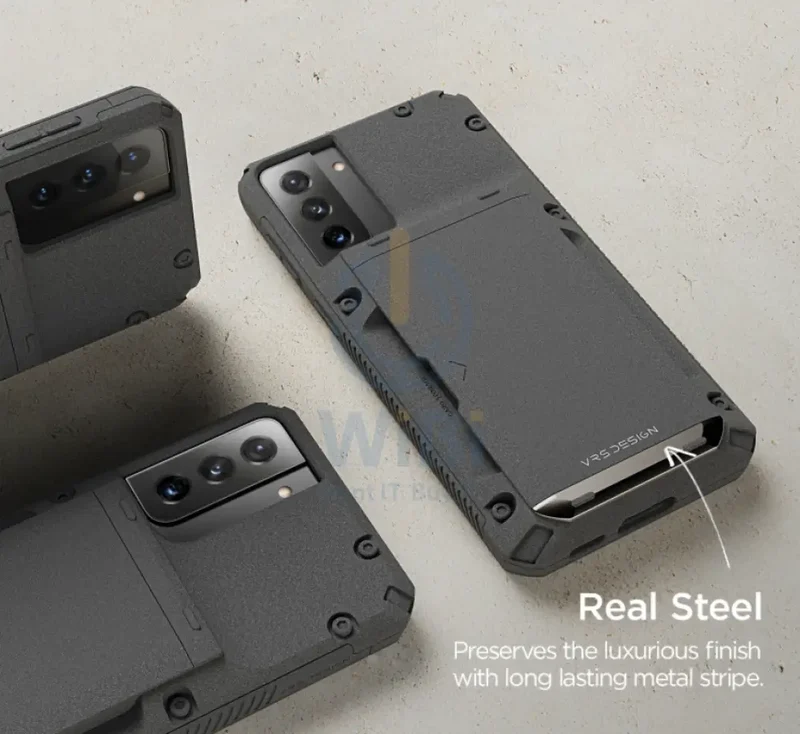 VRS Design Galaxy S21 Plus Damda Glide Pro Case - Sand Stone - Sand Stone