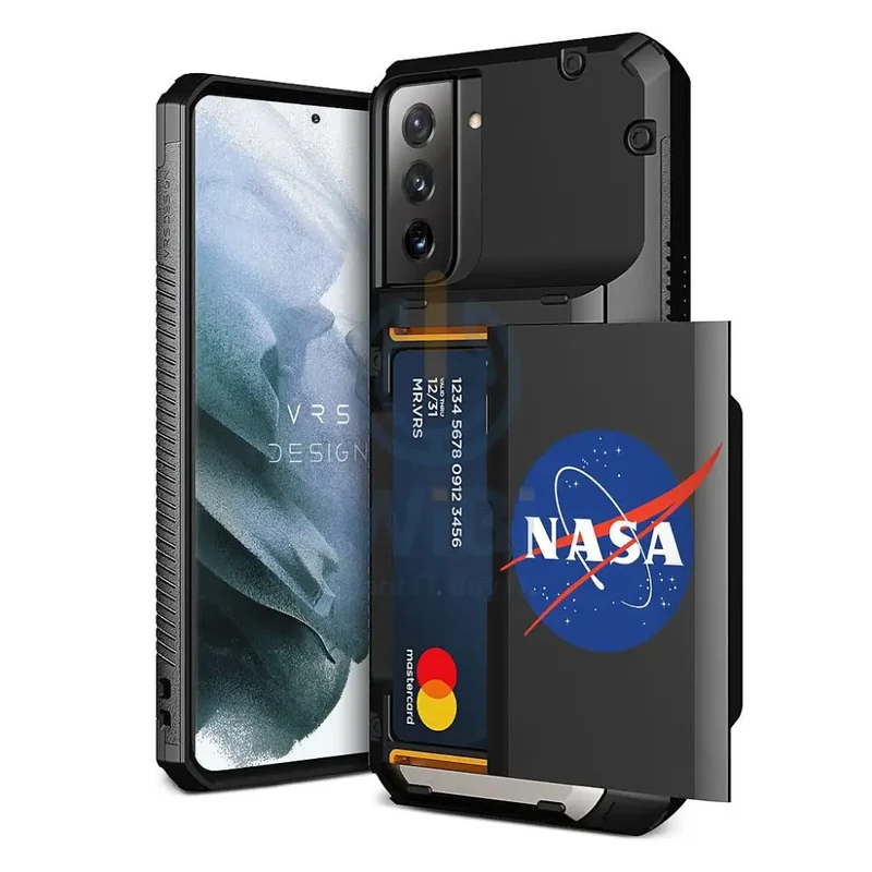 VRS Design Galaxy S21 Plus Damda Glide Pro Case - Black - Nasa - Earth