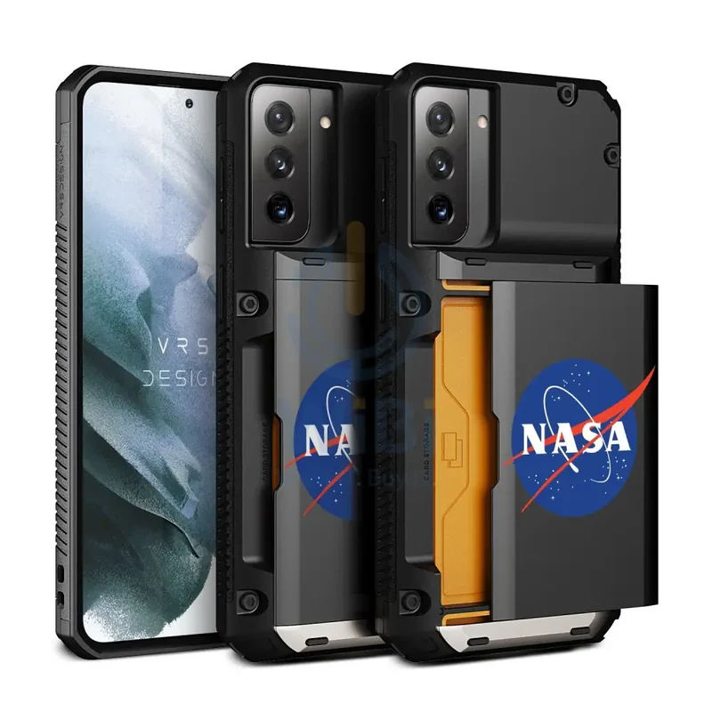 VRS Design Galaxy S21 Plus Damda Glide Pro Case - Black - Nasa - Earth