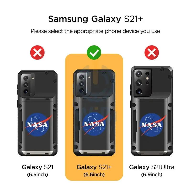 VRS Design Galaxy S21 Plus Damda Glide Pro Case - Black - Nasa - Earth