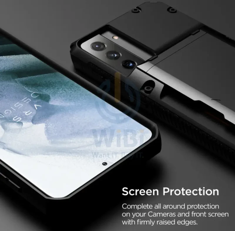 VRS Design Galaxy S21 Plus Damda Glide Pro Case - Black