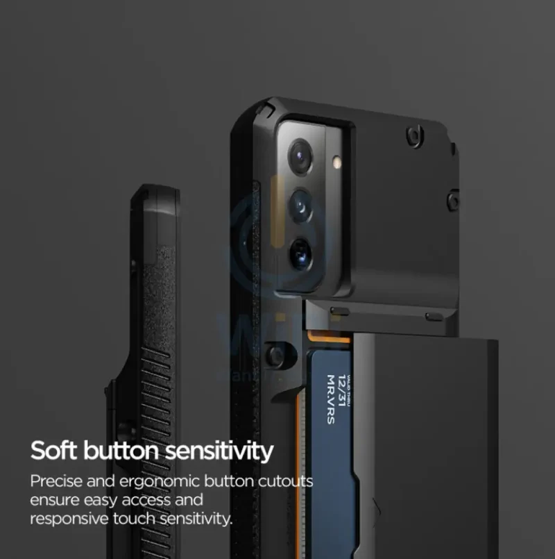 VRS Design Galaxy S21 Plus Damda Glide Pro Case - Black