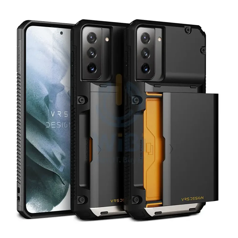 VRS Design Galaxy S21 Plus Damda Glide Pro Case - Black