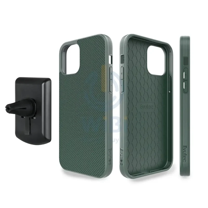Evutec iPhone 12 / iPhone 12 Pro Ballistic Nylon Case with AFIX+ Mount - Green