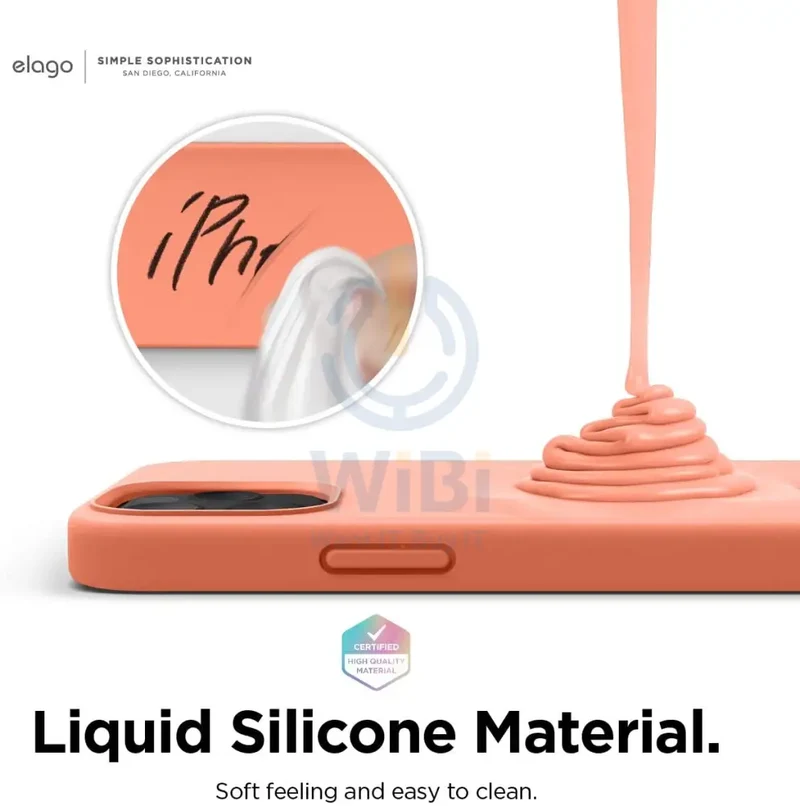 Elago iPhone 12 / iPhone 12 Pro Liquid Silicone Case - Nectarine