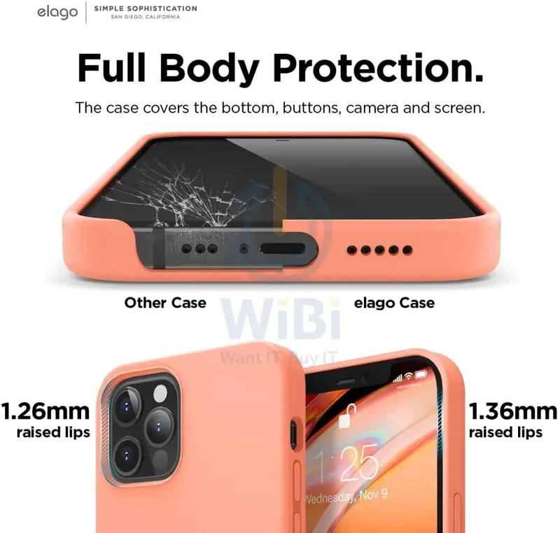 Elago iPhone 12 / iPhone 12 Pro Liquid Silicone Case - Nectarine
