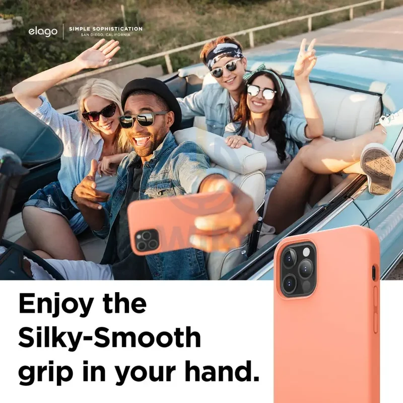 Elago iPhone 12 / iPhone 12 Pro Liquid Silicone Case - Nectarine