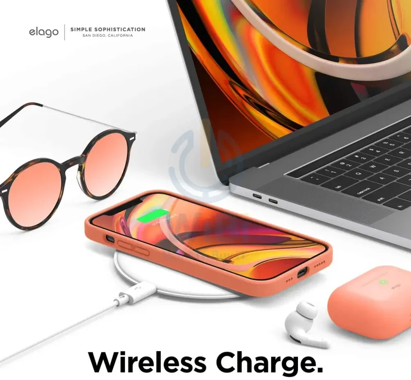Elago iPhone 12 / iPhone 12 Pro Liquid Silicone Case - Nectarine