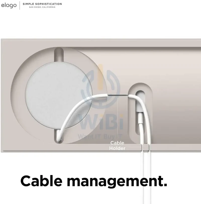 Elago Charging Tray Duo for Magsafe and Apple Watch - Stone