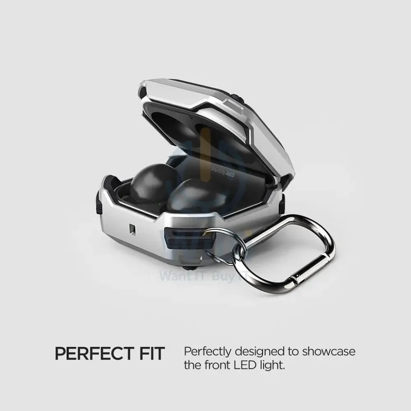 VRS Design Galaxy Buds 2/Buds Pro/Buds Live Active Case - Light Silver