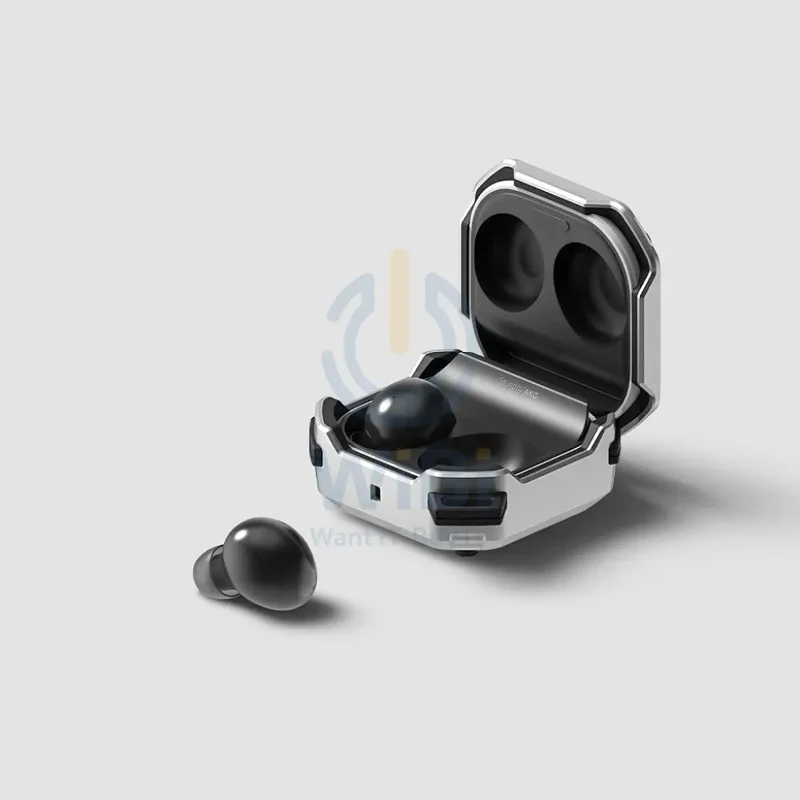 VRS Design Galaxy Buds 2/Buds Pro/Buds Live Active Case - Light Silver
