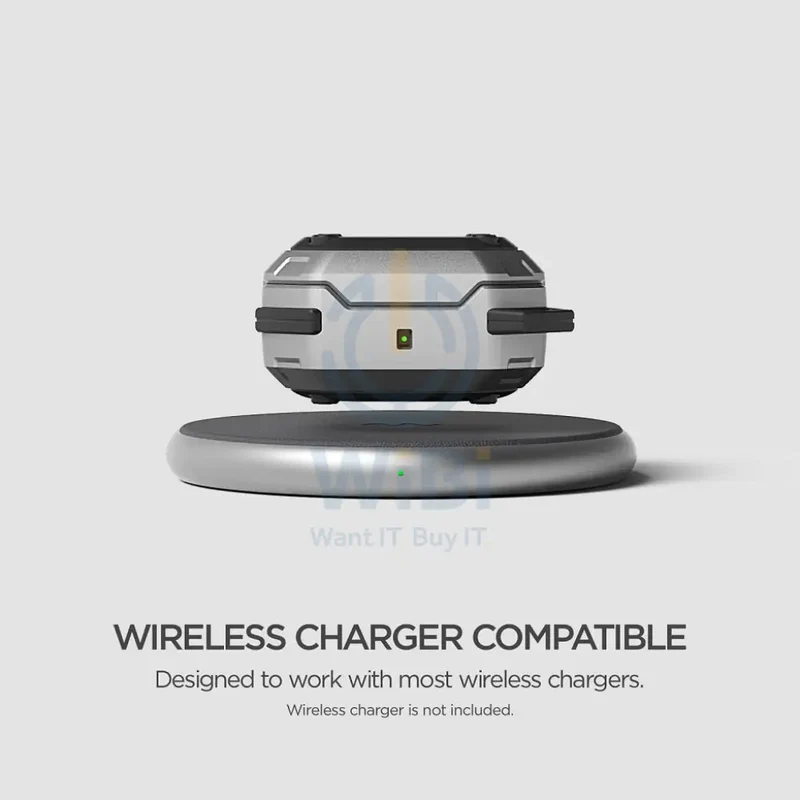 VRS Design Galaxy Buds 2/Buds Pro/Buds Live Active Case - Light Silver