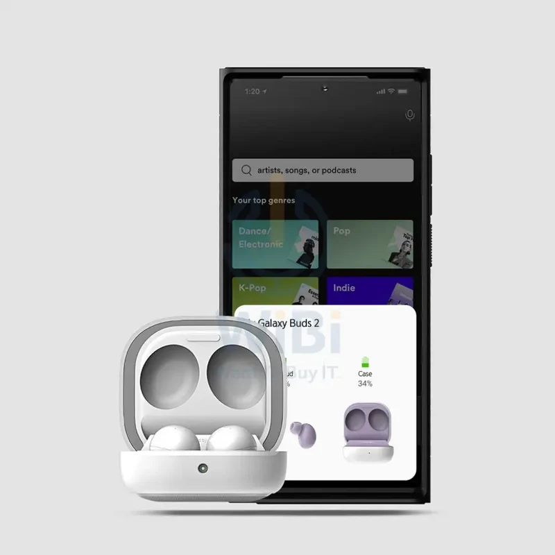 VRS Design Galaxy Buds 2/Buds Live/Buds Pro Modern Case - White