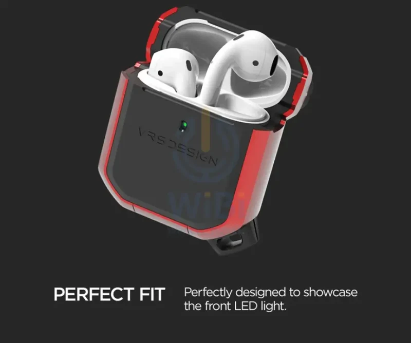 VRS Design Airpods 1 & 2 Active Case - Metal Red