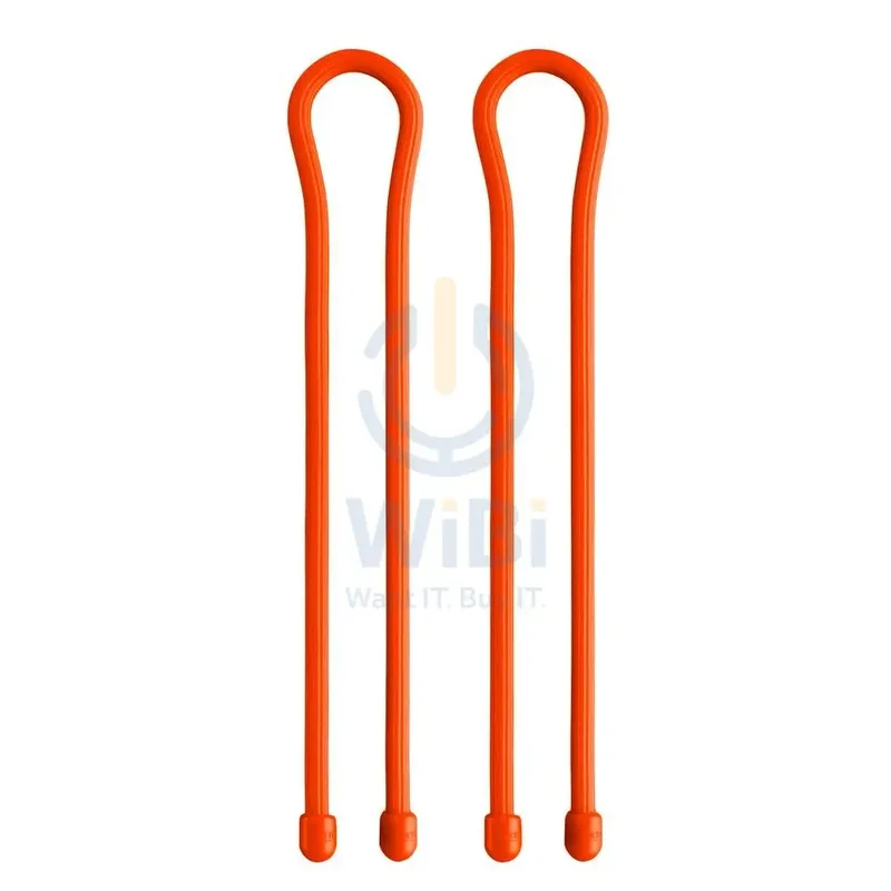 Gear Tie® Reusable Rubber Twist Tie 12 in. - 2 Pack - Bright Orange